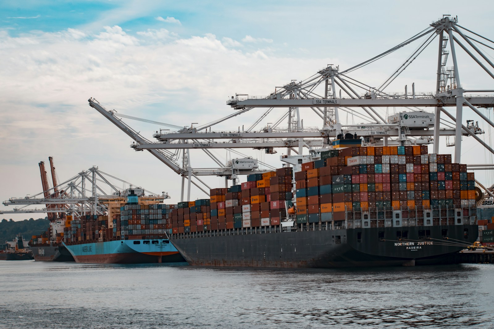 Commercial port and shipping infrastructure